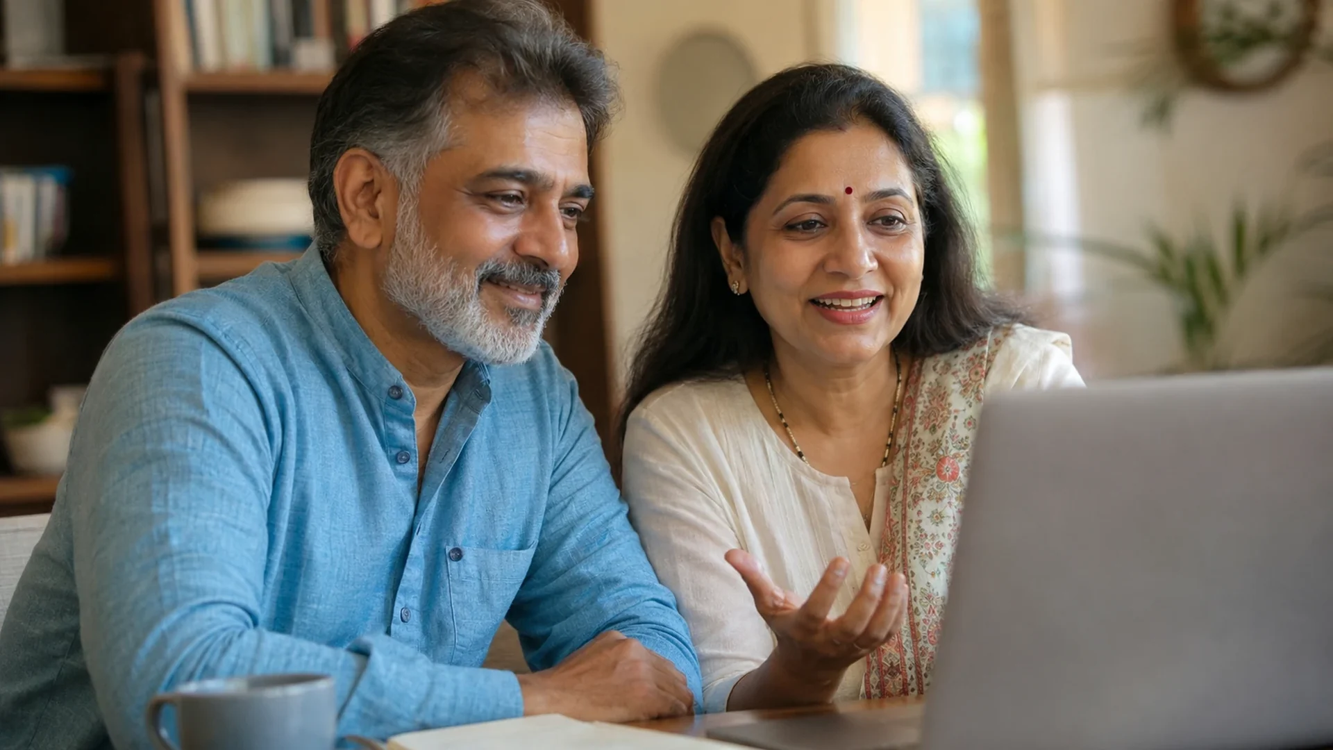 An Australian couple in a forward-focused online coaching session