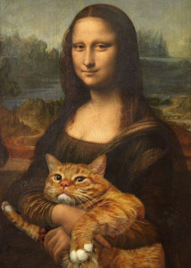 Leonardo-Mona-Lisa-with-cat